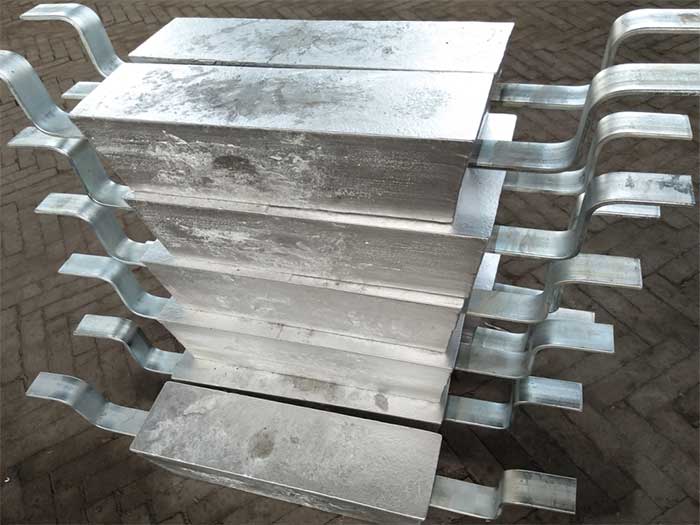 Ánodo de sacrificio de aleación de aluminio