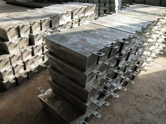 Ánodo de sacrificio de aleación de zinc-aluminio-cadmio